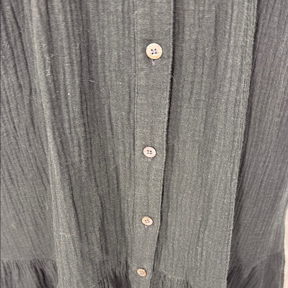 Madewell Elegant Black Button-Down Dress Shirt Size 4 - Picture 3 of 11